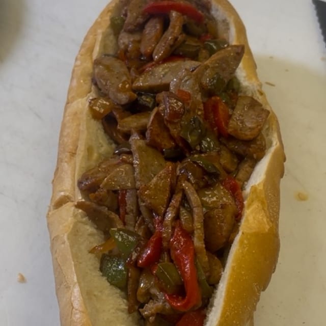 Sausage & Peppers Sub.